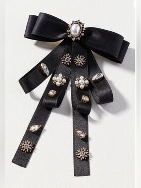 Anthropologie Embellished Bow Barrette NWOT!
